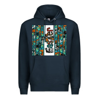 Navy easter Premium Hoodie - CowhideDigitalArt