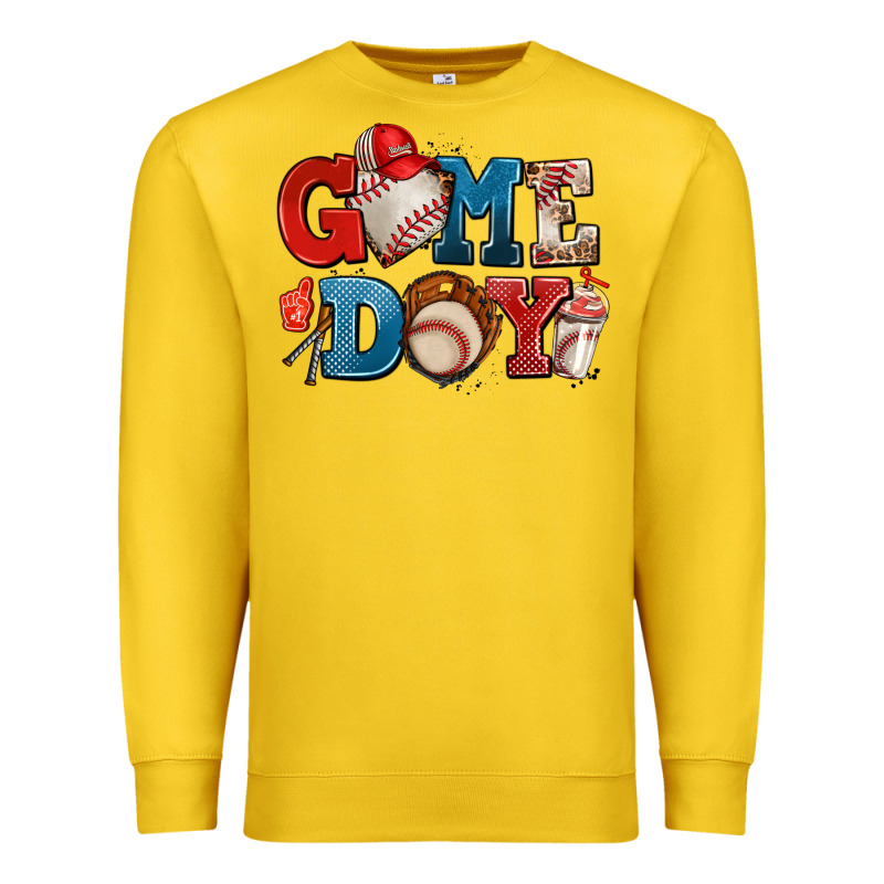 Game Day Baseball Premium Sweatshirt by AdoDesignShop | Teevron