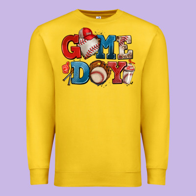 Game Day Baseball Premium Sweatshirt Designed By Adodesignshop