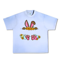 Grape Ice Western Easter bunny name frame Urban Heavy Tee - OliviaCreatesArt