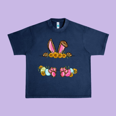 Western Easter Bunny Name Frame Urban Heavy Tee Designed By Oliviacreatesart