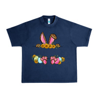 Navy Western Easter bunny name frame Urban Heavy Tee - OliviaCreatesArt