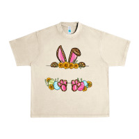 Sandshell Western Easter bunny name frame Urban Heavy Tee - OliviaCreatesArt