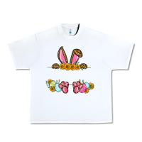 White Western Easter bunny name frame Urban Heavy Tee - OliviaCreatesArt