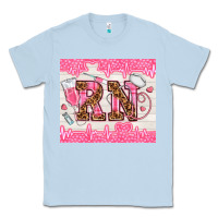 Dusty Blue nurse rn Classic Tee - TumblerDesignByShophia