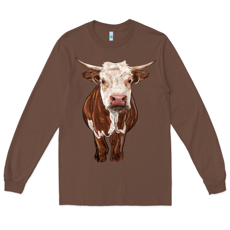 Hereford Cow Long Sleeve Tee by RanaPortraitStore | Teevron