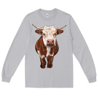 Moon Dust hereford cow Long Sleeve Tee - RanaPortraitStore