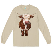 Mushroom hereford cow Long Sleeve Tee - RanaPortraitStore