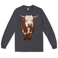 Smoke hereford cow Long Sleeve Tee - RanaPortraitStore