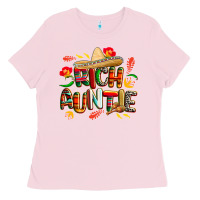 Bubblegum Pink cinco de mayo rich auntie Ladies Tee - CowGirlArtShop