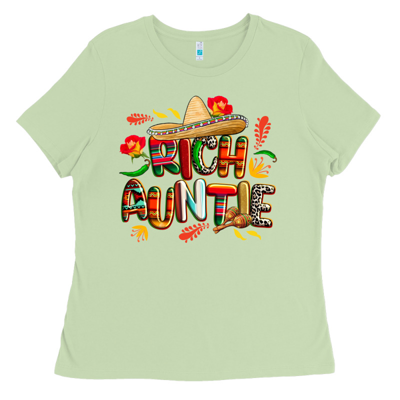 Cinco De Mayo Rich Auntie Ladies Tee by CowGirlArtShop | Teevron