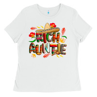 White cinco de mayo rich auntie Ladies Tee - CowGirlArtShop