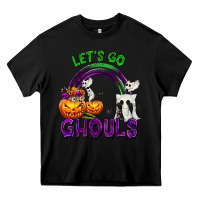 Black Let's Go Ghouls Heavy Core Tee - texasbilliewilder