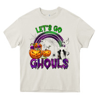 Cream Let's Go Ghouls Heavy Core Tee - texasbilliewilder