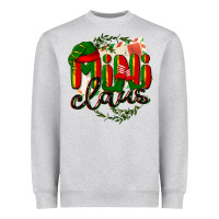 Heather Grey mini claus christmas Heavyweight Sweatshirt - BarkalooDesign