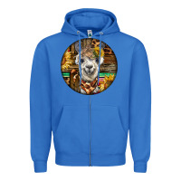 True Royal western alpaca Zipper Hoodie - BarkalooDesign