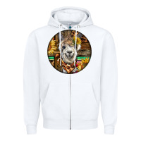 White western alpaca Zipper Hoodie - BarkalooDesign