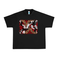 Black cowhide buffalo plaid leopad background Urban Heavy Tee - CowCowDesign