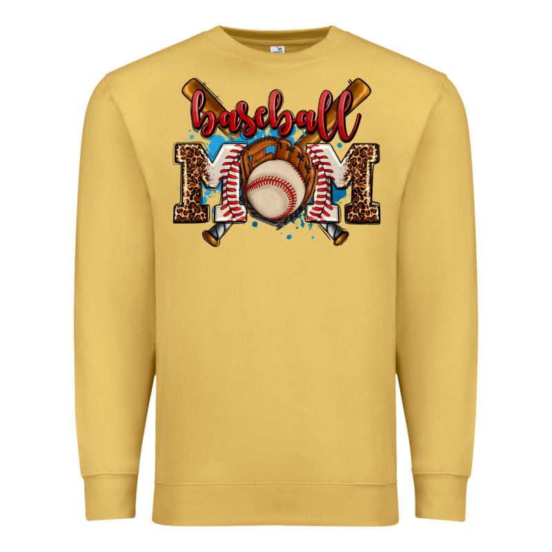 Baseball Mom Premium Sweatshirt by AdoDesignShop | Teevron