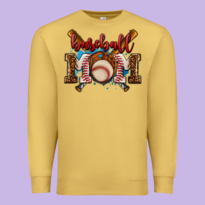 Baseball Mom Premium Sweatshirt Designed By Adodesignshop