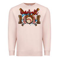 Pale Pink baseball mom Premium Sweatshirt - AdoDesignShop