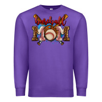 Purple baseball mom Premium Sweatshirt - AdoDesignShop