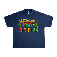 Navy Allergic to pendejas Urban Heavy Tee - RanaPortraitStore
