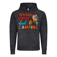 Vintage Black weekends coffee and camping frappe coffee Vintage Hoodie - FaDigitalArtStudio