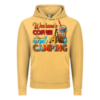 Vintage Mustard weekends coffee and camping frappe coffee Vintage Hoodie - FaDigitalArtStudio