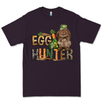 Plum Egg hunter with rabbit Easter Day Premium Tee - HowdyJamesFarm
