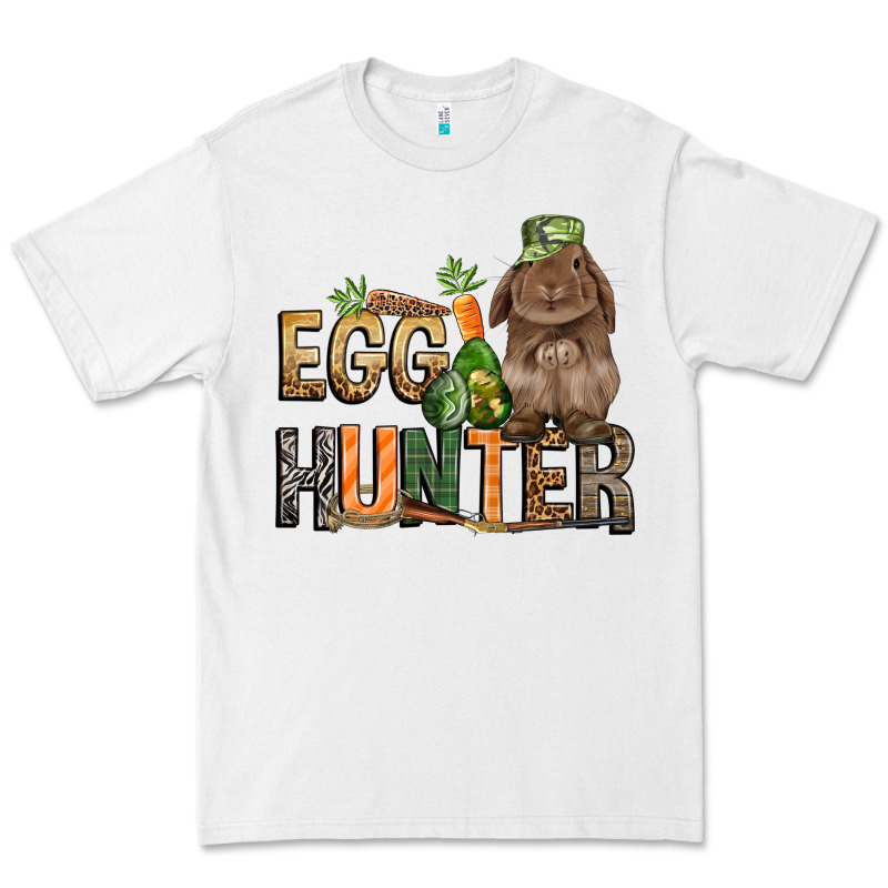 Egg Hunter With Rabbit Easter Day Premium Tee by HowdyJamesFarm | Teevron