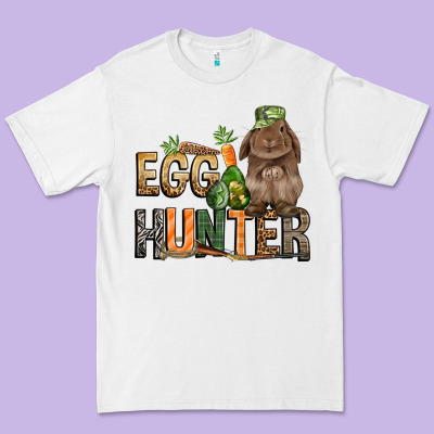 Egg Hunter With Rabbit Easter Day Premium Tee Designed By Howdyjamesfarm