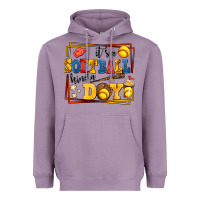 Lavender its a softball kinda day Heavyweight Hoodie - AdoDesignShop