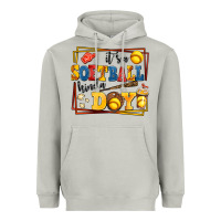 Moon Dust its a softball kinda day Heavyweight Hoodie - AdoDesignShop