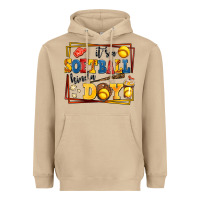 Mushroom its a softball kinda day Heavyweight Hoodie - AdoDesignShop