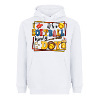 White its a softball kinda day Heavyweight Hoodie - AdoDesignShop