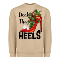 Mushroom deck the heels Christmas Heavyweight Sweatshirt - BarkalooDesign