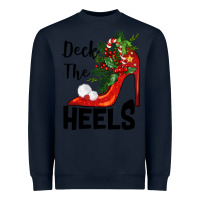 Navy deck the heels Christmas Heavyweight Sweatshirt - BarkalooDesign