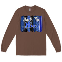Chestnut Back the blue brushstrokes Long Sleeve Tee - FaDigitalArtStudio