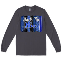 Smoke Back the blue brushstrokes Long Sleeve Tee - FaDigitalArtStudio