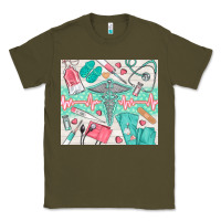Army Green nurse medical equipment Classic Tee - TumblerDesignByShophia