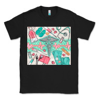 Black nurse medical equipment Classic Tee - TumblerDesignByShophia