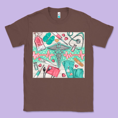 Nurse Medical Equipment Classic Tee Designed By Tumblerdesignbyshophia