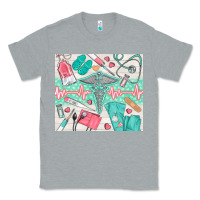 Heather Grey nurse medical equipment Classic Tee - TumblerDesignByShophia