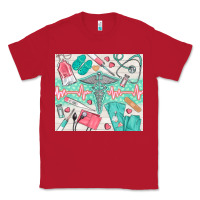 Red nurse medical equipment Classic Tee - TumblerDesignByShophia