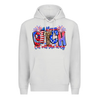 Dove Grey boom bitch get out the way Premium Hoodie - CowhideDigitalArt