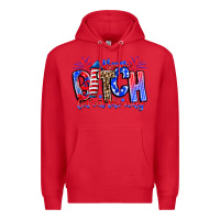 Red boom bitch get out the way Premium Hoodie - CowhideDigitalArt