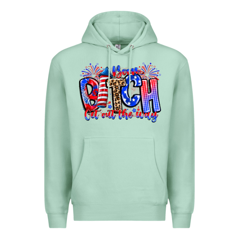 Boom Bitch Get Out The Way Premium Hoodie by CowhideDigitalArt | Teevron