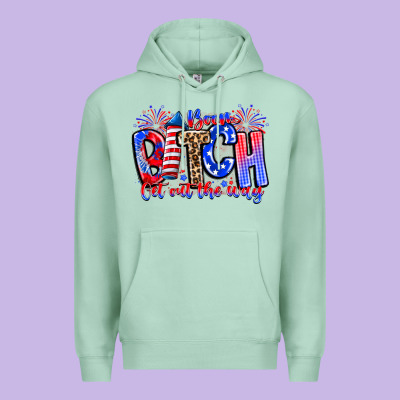 Boom Bitch Get Out The Way Premium Hoodie Designed By Cowhidedigitalart