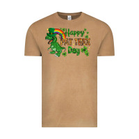 Vintage Camel St. Patrick's Happy Pat T-Rex Day with rainbow Vintage Tee - HowdyJamesFarm